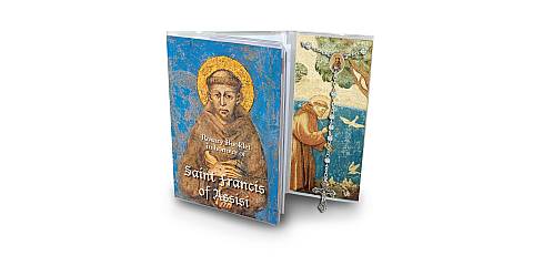 Libretto con Rosario San Francesco d'Assisi e rosario - inglese