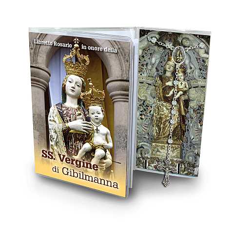 Libretto con rosario Madonna di Gibilmanna - italiano