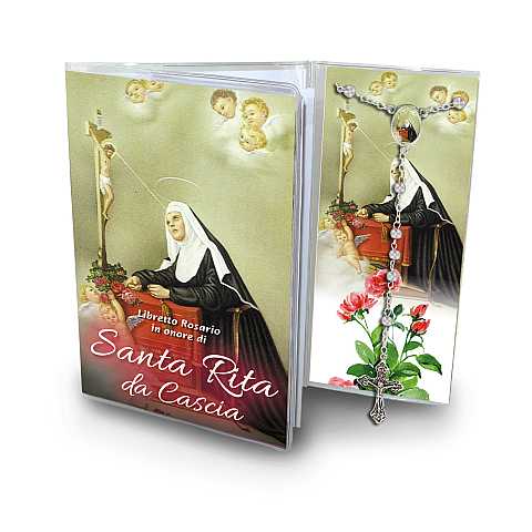 Libretto con rosario Santa Rita (Barona Milano) - Italiano