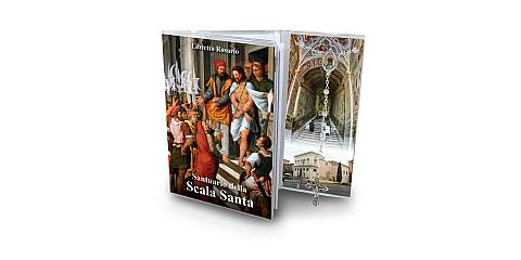 Libretto con rosario Scala Santa - Italiano
