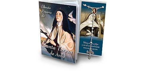 Libretto con Rosario Santa Teresa d Avila - spagnolo