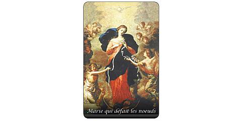 Card Maria Che Scioglie i Nodi in PVC da 5,5 x 8,5 cm - in francese
