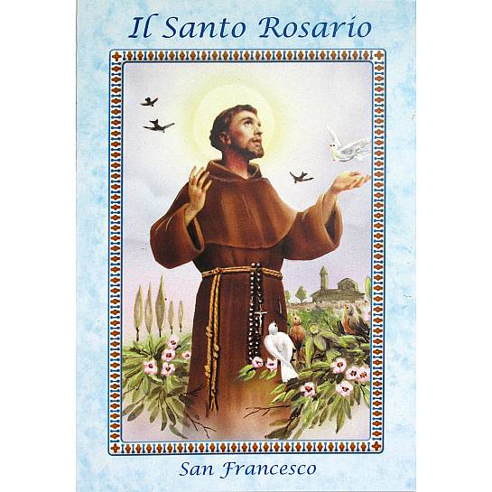 Libretto mini Santo Rosario cm 6,5 x 9,5 - San Francesco