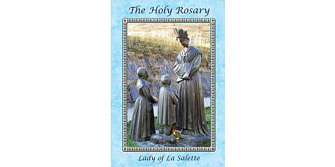 Libretto mini Santo Rosario cm 6,5 x 9,5  Nostra Signora di La Salette - inglese