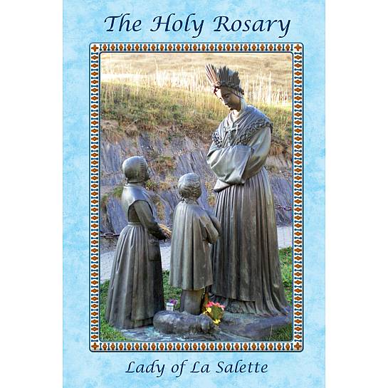 Libretto mini Santo Rosario cm 6,5 x 9,5  Nostra Signora di La Salette - inglese