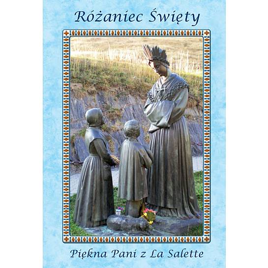 Libretto mini Santo Rosario cm 6,5 x 9,5  Nostra Signora di La Salette - polacco