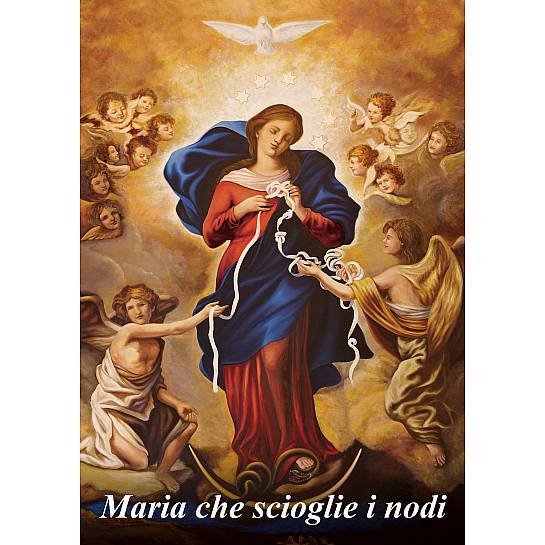 Poster Maria che scioglie i nodi in italiano - 18 x 27 cm