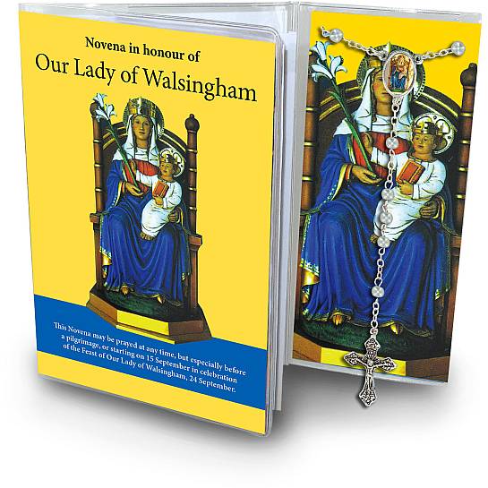 Libretto Novena alla Madonna di Walsingham cattolica con rosario (testo in inglese)