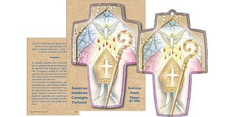 Bomboniera Cresima Bambino Bambina Croce Con Preghiera In Inglese A 71crin Ferrari Arrighetti