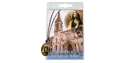Medaglia Catedral de Bilbao con laccio e preghiera in spagnolo