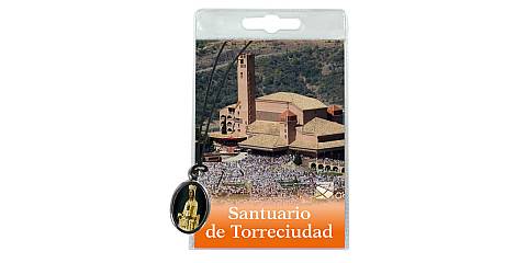 Medaglia Santuario de Torreciudad con laccio e preghiera in spagnolo