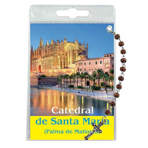 Decina della cattedrale di Santa Maria (Palma Maiorca) con blister trasparente e preghiera - spagnolo