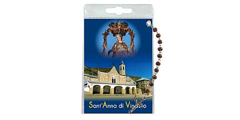 Decina di Sant Anna di Vinadio con blister trasparente e preghiera 