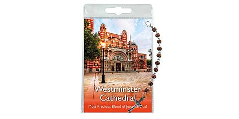 Decina della Cattredale di Westminster con blister trasparente e preghiera - inglese