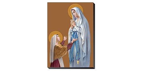 Icona Madonna di Lourdes da tavolo - 9,5 x 6,3 cm