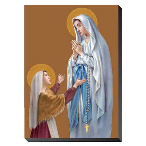 Icona Madonna di Lourdes da tavolo - 9,5 x 6,3 cm