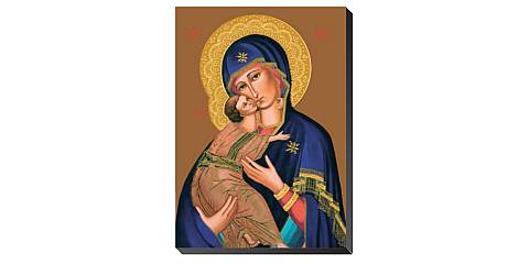 Icona Madonna della Tenerezza da tavolo - 9,5 x 6,3 cm