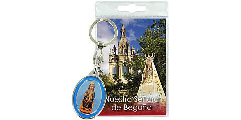 Portachiavi Madonna di Begona con preghiera in spagnolo