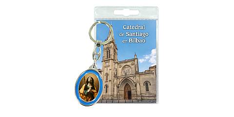 Portachiavi Catedral de Bilbao con preghiera in spagnolo