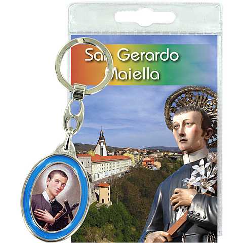 Portachiavi Santuario San Gerardo Maiella con preghiera in italiano