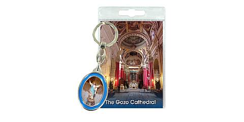 Portachiavi Cattedrale di Gozo (Maria Assunta) con preghiera in inglese