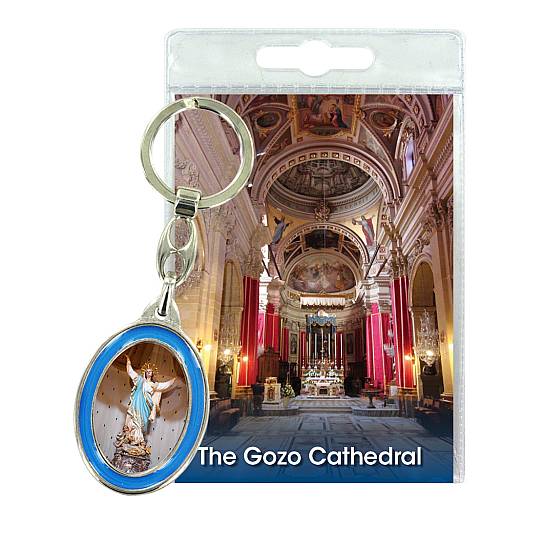 Portachiavi Cattedrale di Gozo (Maria Assunta) con preghiera in inglese