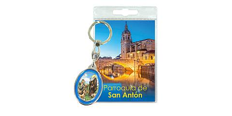 Portachiavi Parrocchia de San Anton con preghiera in spagnolo