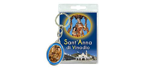 Portachiavi Sant Anna di Vinadio con preghiera in italiano