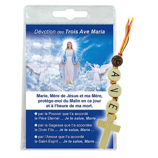 Blister devozione delle tre Ave Marie in francese