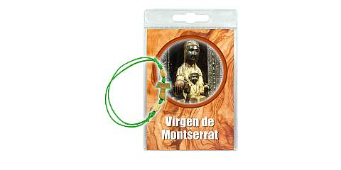 Blister preghiera a Madonna di Montserrat con bracciale - spagnolo