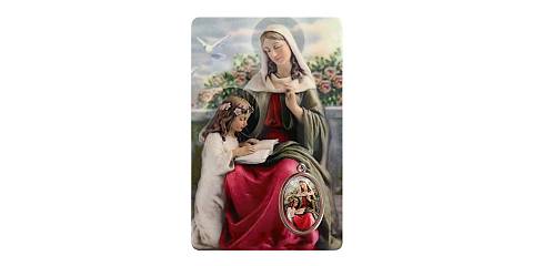 Card Sant Anna in PVC - 5,5 x 8,5 cm - inglese