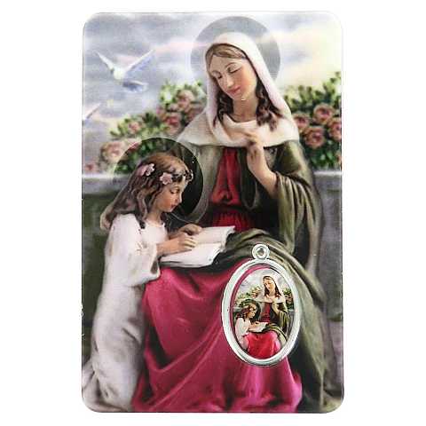 Card Sant'Anna in PVC - 5,5 x 8,5 cm - Spagnolo