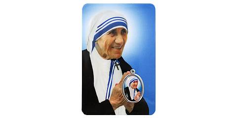 Card Madre Teresa di Calcutta in PVC - 5,5 x 8,5 cm - francese
