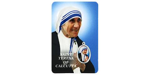 Card Madre Teresa di Calcutta in PVC - 5,5 x 8,5 cm - inglese