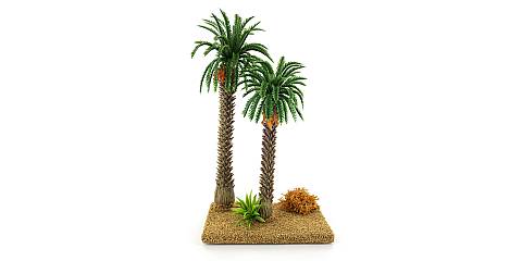 Palma Doppia per Presepe in Deserto, Altezza 16 Centimetri