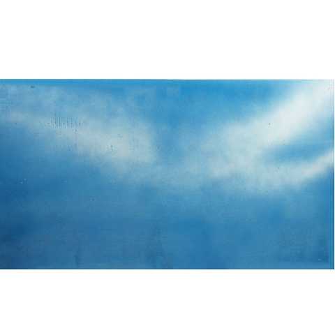 Cielo Di Carta Diurno (Azzurro Chiaro) Con Nuvole  - Bertoni presepe linea Natale