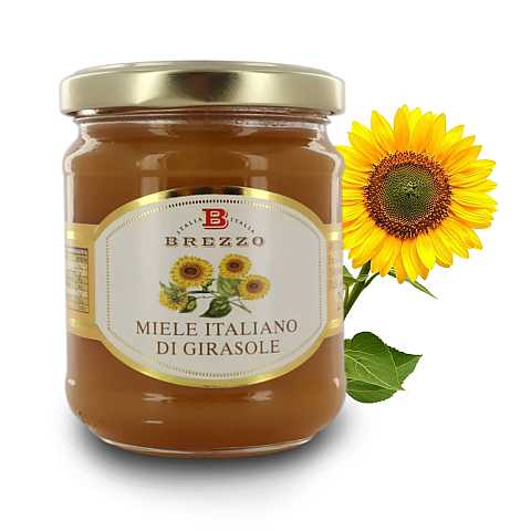 Miele Italiano di Girasole, 12 Vasetti da 250 Grammi (Tot. 3 kg)