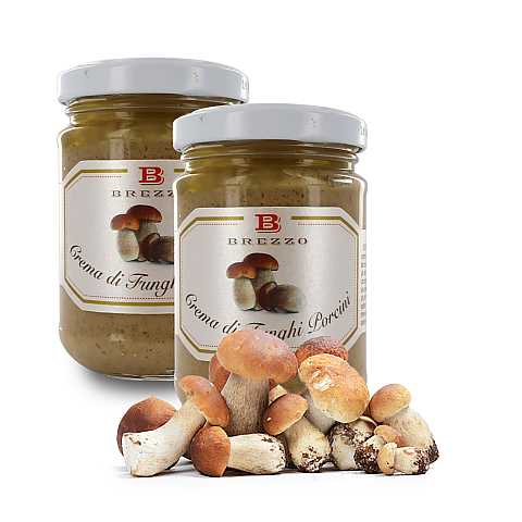 Delicata Crema Di Funghi Porcini, Ideale Da Spalmare, Per Aperitivi E Come Condimento, 135 Grammi