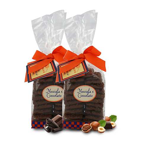 Biscotti Artigianali Al Nocciola e Cioccolato, 200 Grammi