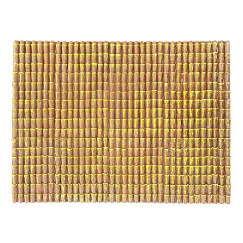 Tetto con Tegole per Creare Tetti e Tettoie in Presepe, Plastica Rigida, Marrone, 32 x 24 Centimetri