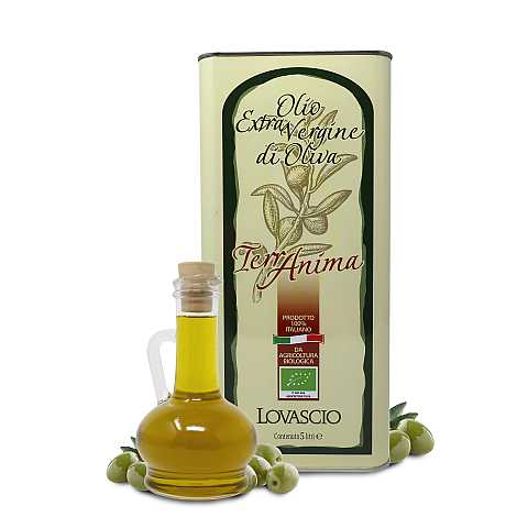 Olio Extravergine D'Oliva 100% Italiano, In Latta Decorata Da 5 Litri