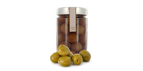 Cracco Olive Verdi in Salamoia Naturale, Peso Netto Sgocciolato: 190 Grammi