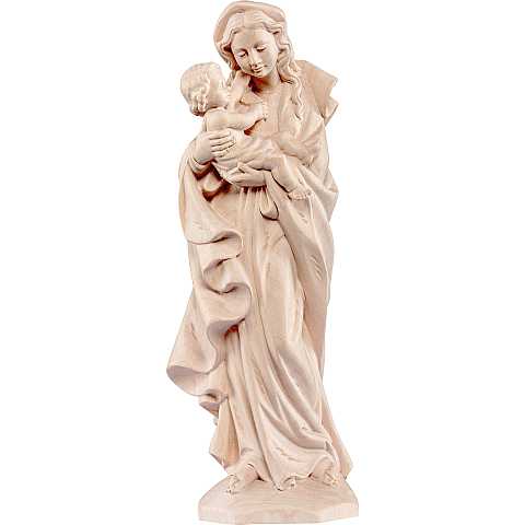 Statua della Madonna Germania da 20 cm in legno naturale - Demetz Deur