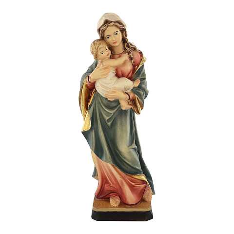 Statua della Madonna Tirolese in legno dipinto a mano, linea da 20 cm - Demetz Deur