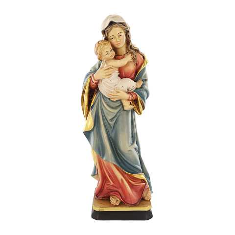 Statua della Madonna Tirolese in legno dipinto a mano, linea da 30 cm - Demetz Deur
