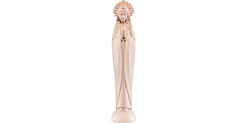 Statua della Madonna stilizzata, linea da 40 cm, in legno naturale - Demetz Deur