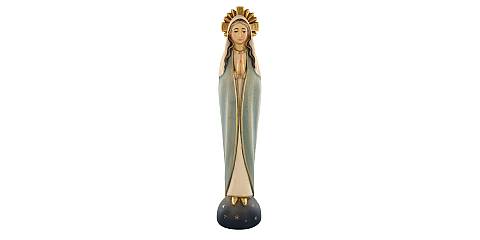 Statua della Madonna stilizzata, linea da 30 cm, in legno dipinto a mano - Demetz Deur