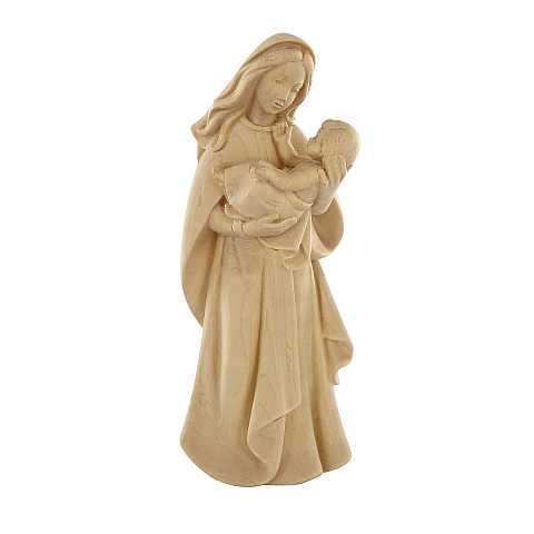 Statua della Madonna Madre della Gioventù, linea da 15 cm, in legno naturale - Demetz Deur