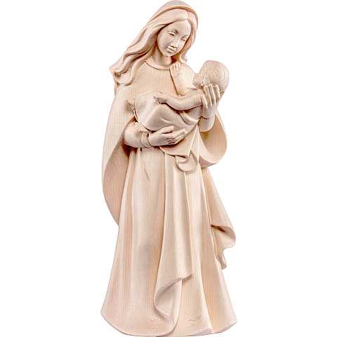 Statua della Madonna Madre della Gioventù, linea da 40 cm, in legno naturale - Demetz Deur