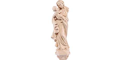 Statua della Madonna Germania d'appendere, linea da 30 cm, in legno naturale - Demetz Deur